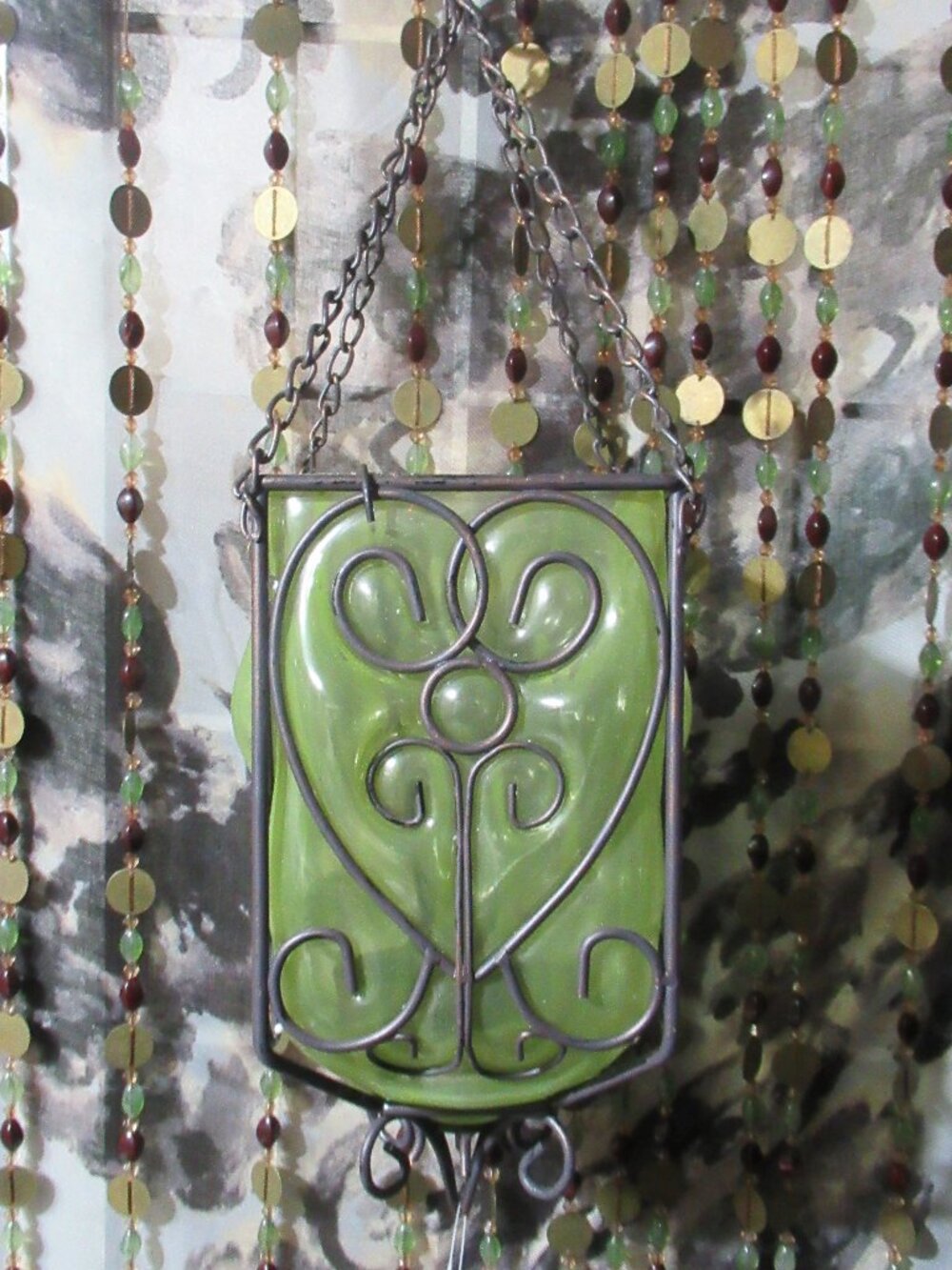Old World Blown Glass Lantern